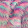 Custom Luxury tie dye Long Pile Fake Fur